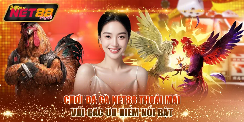 Chơi đá gà NET88 thoải mái với các ưu điểm nổi bật