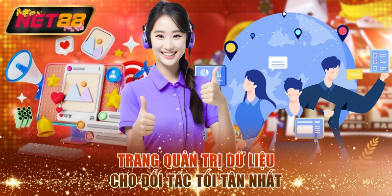 Trang quản trị dữ liệu cho đối tác tối tân nhất