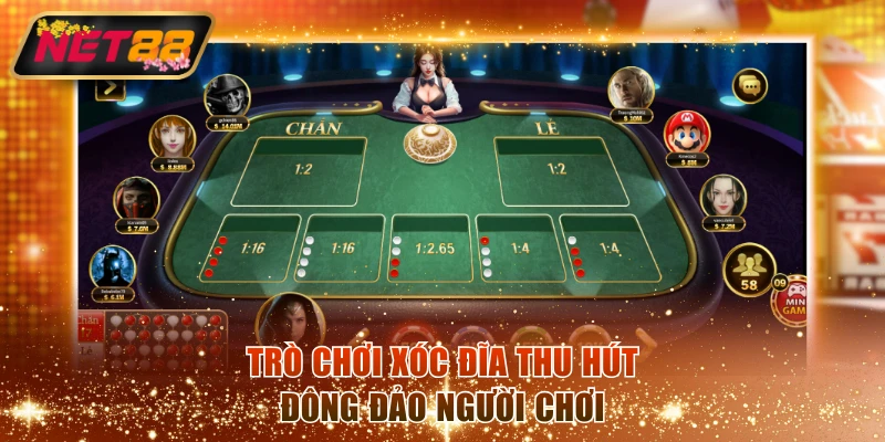 Trò chơi Xóc Đĩa Rikvip thu hút đông đảo người chơi